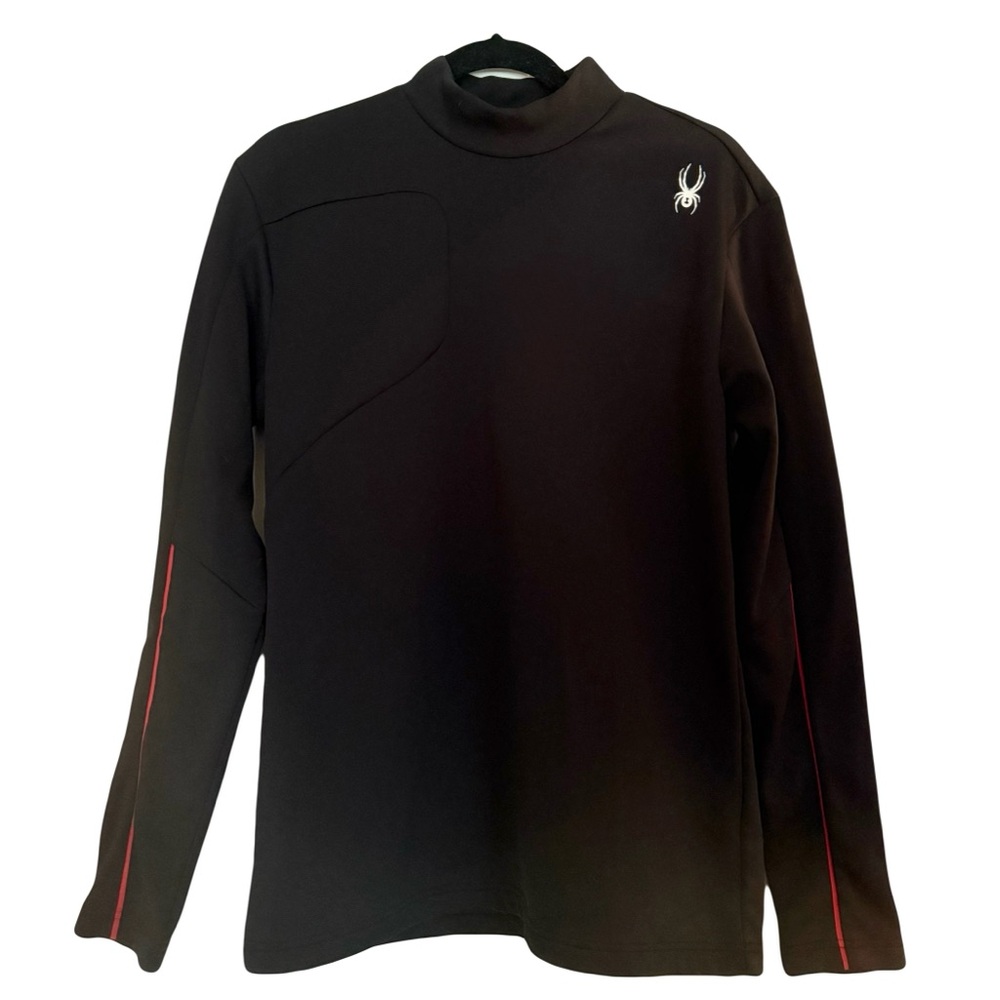 Spyder Black and Red Long Sleeve Men's Shirt